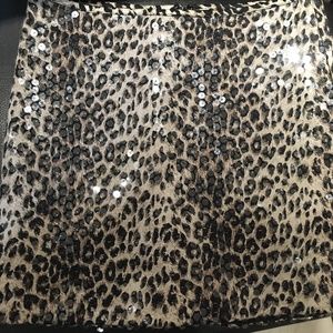 Sister Sam - NWT  Leopard Sequin Girl's Skirt Size 12